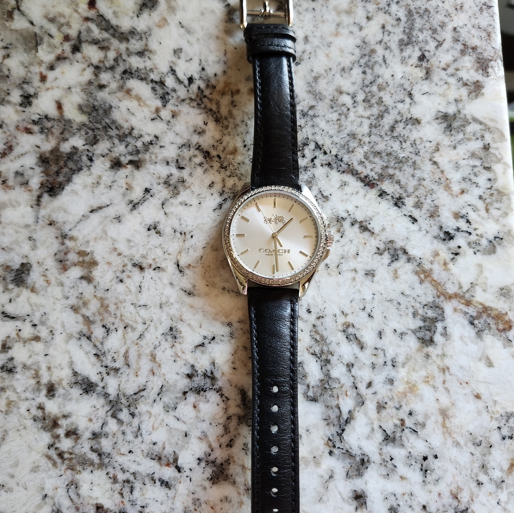 Classic Black and Silver Women's Watch